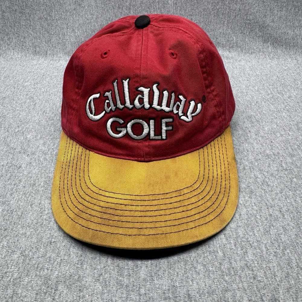 CALLAWAY Golf Great Big Bertha Adjustable Hat Cap Red Vintage Strapback Sports